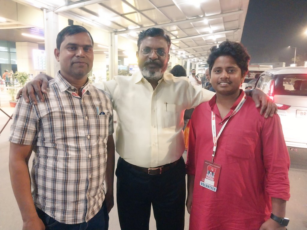 imAmitPrakash's tweet photo. Met TamilNadu's famous leader and Member of Parliament from Chidambaram @thirumaofficial ji at the 11th convention of CPI(ML) in Patna 

#tamil #tamilnadutourism #MP https://t.co/5iHczXSXQG