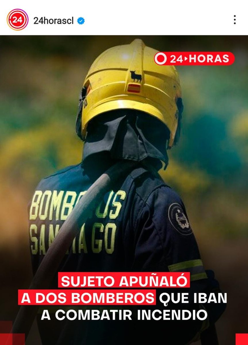 FBomberiles's tweet photo. Carabineros del OS7 detuvieron a un sujeto que agredió con un arma blanca a dos voluntarios de Bomberos, que acudían a combatir un incendio en la comuna de Buin, en la Región Metropolitana. https://t.co/FqIM9c3zFg