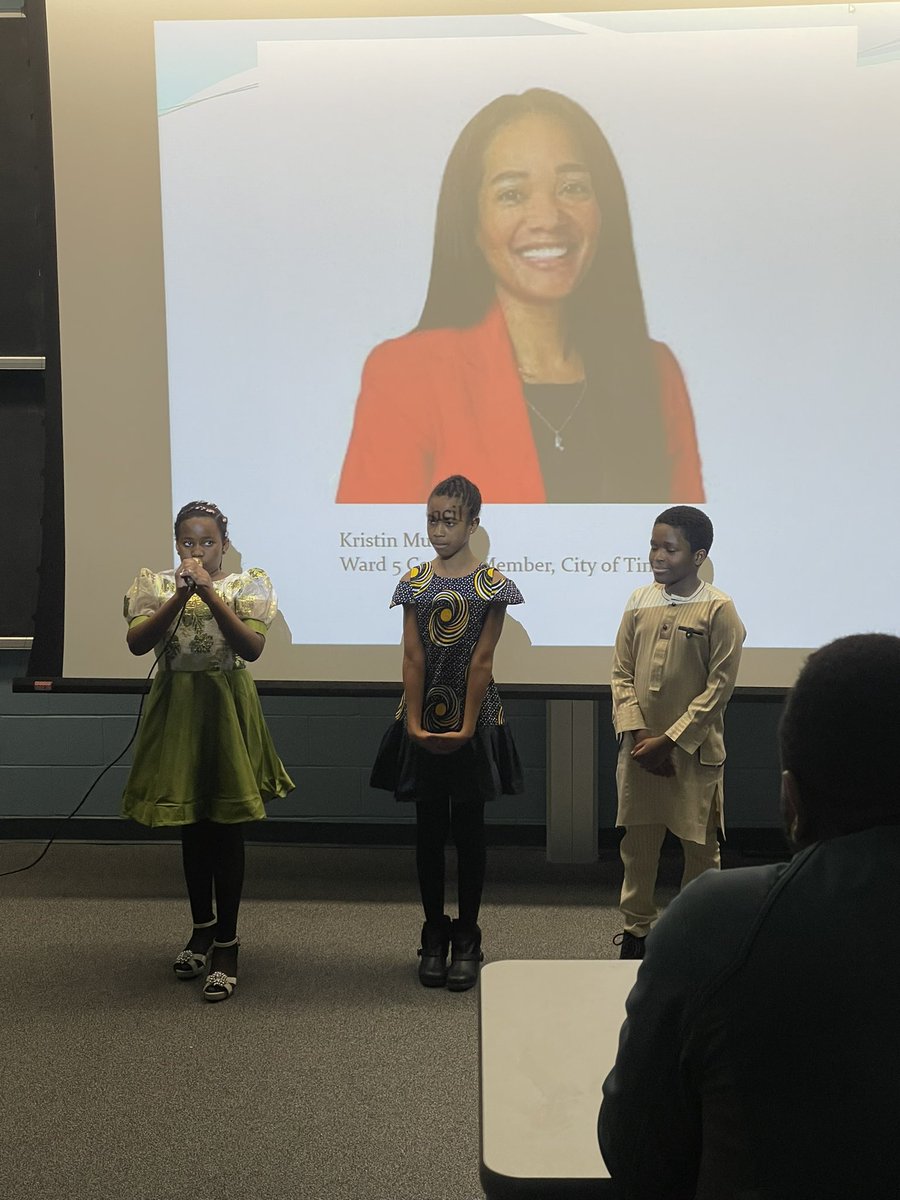 These 3 amazing youth just recited, from memory, Maya Angelou’s “Still I Rise” ✊🏾✊🏾✊🏾#blackhistory
