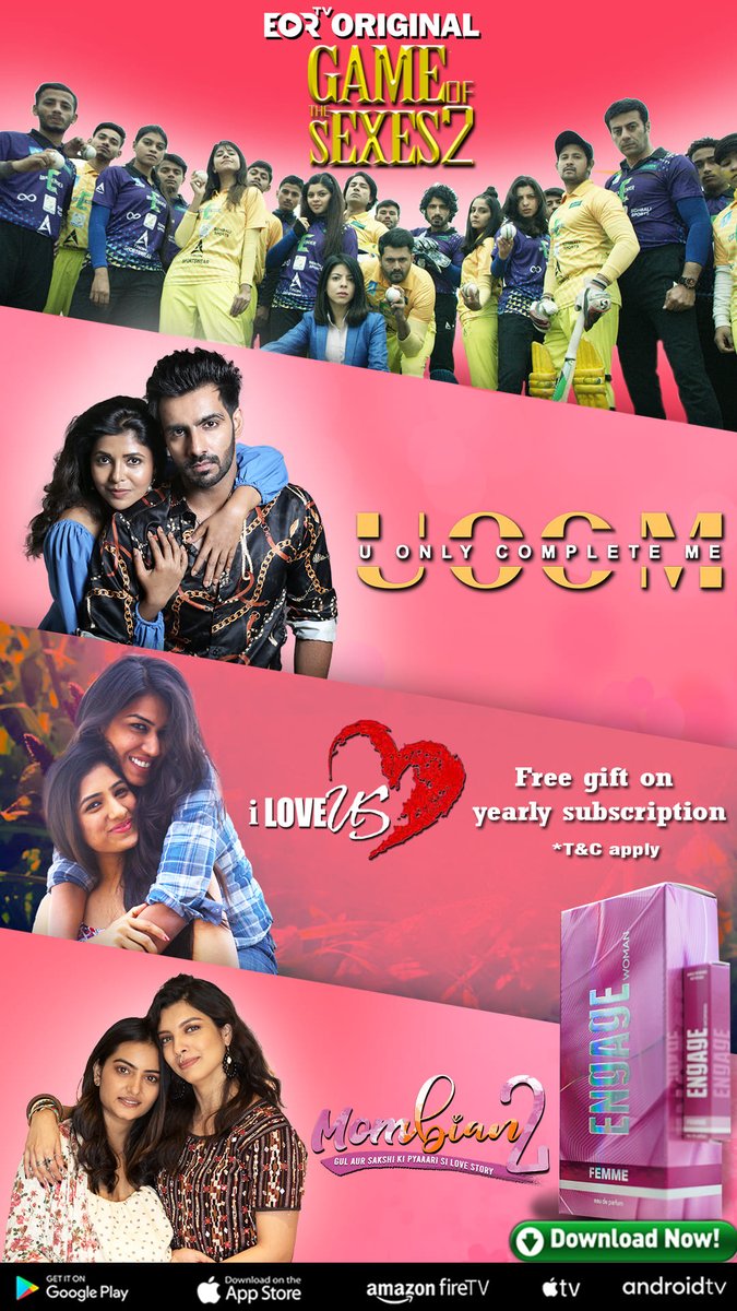 EortvM's tweet image. Ready for some fresh and inclusive content? Don&apos;t miss out on these must-watch LGBTQ web series on EORTV - Pankhriya Udi Udi, I Love Us, U Complete Me, and Mombian! 🌈📺 #EORTV #LGBTQRepresentation #InclusiveContent #beginswithyou #streaming #LGBTQ