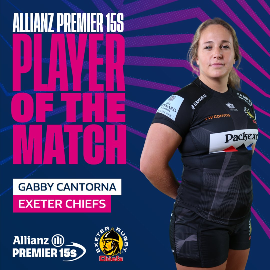 What a performance from the @ExeChiefsWomen & @USARugby star ⭐️ @gabbycantorna was 𝗲𝘃𝗲𝗿𝘆𝘄𝗵𝗲𝗿𝗲 today 🌎 #Premier15s