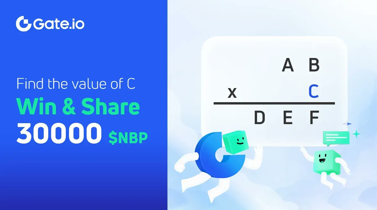 Gate's tweet photo. 🌀#GateGame
Given that the letters A-F can take the value 1-6 and each letter takes a different value,find the value of C
✅ Follow @Gate_io & @Gateio_Mascots
✅ Like & RT with the answer
✅ Tag 3 friends
⏳Ends at 1500 likes
💰Lucky Draw: 30000 $NBP, 10 winners
#GateMascots https://t.co/SHa4NJy2aW