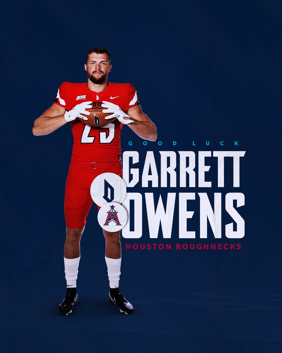 Catch our guy <a href="/thegarrettowens/">Garrett Owens</a> make his XFL debut tonight on ESPN primetime 👏 

Good luck Garrett!

#GoDukes // <a href="/XFLRoughnecks/">Houston Roughnecks</a>