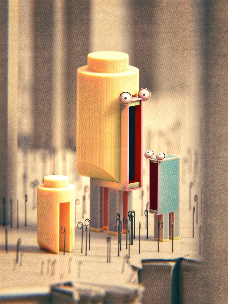 Some tall Omikrons disturbed while dressing 😬😁
#3dart #blendercommunity #illustration