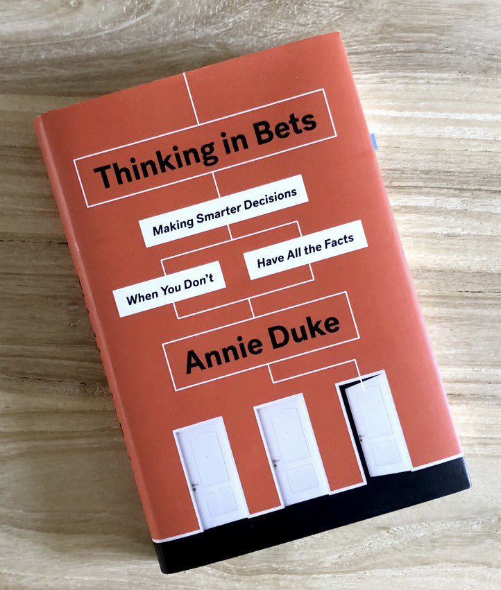 syearaf's tweet photo. “Life is not a chess game. it’s more like a poker.” Outcomes of every decision we take are influenced by luck to a certain extent. Annie Duke’s Thinking in Bets is a great read if you want to transform your decision making to the next level! https://t.co/97kDihJk0N