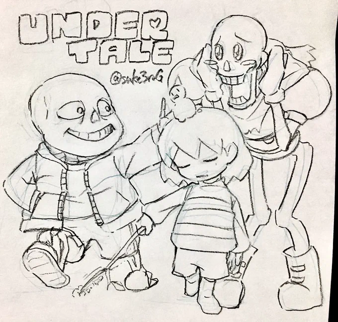 5年前くらいの絵
#undertale 