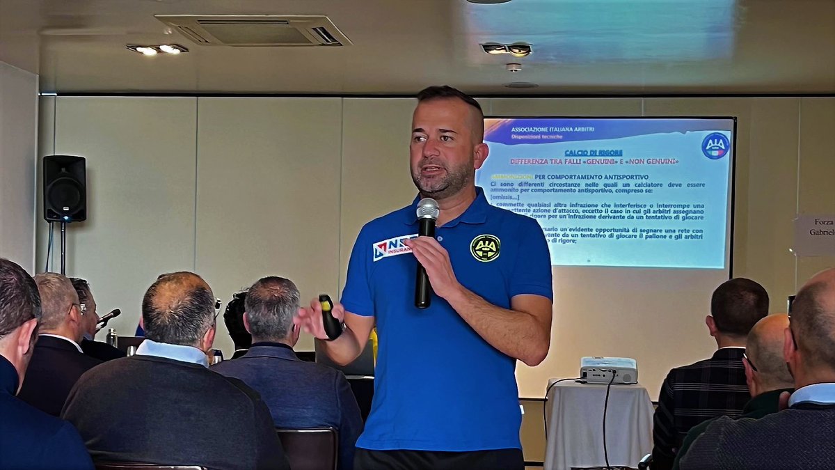 AIA_it's tweet photo. Concluso il raduno #CON5 a Montesilvano.
Il Componente del Comitato Nazionale Pacifici: “Siete i veri artefici del progresso delle CON”.
Leggi la news: https://t.co/3Q8a2NGeIr
#AIA #futsal #calcio #sport https://t.co/X0htykynh3