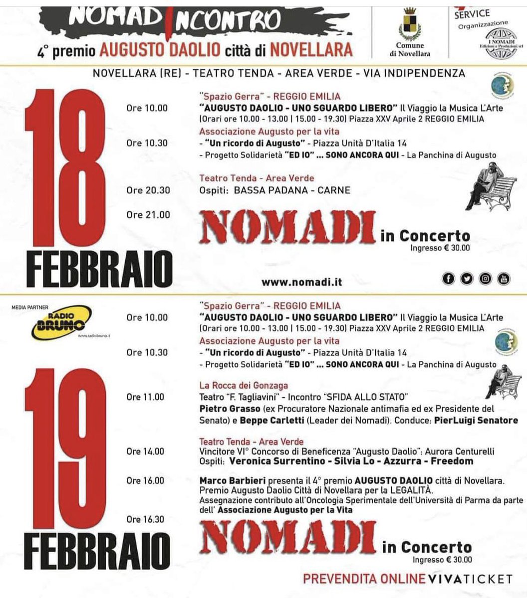 formulaenne's tweet photo. #nomadi #nomadincontro #augustodaolio #formulan @iNomadi @formulaenne https://t.co/jUTrp2RUaE