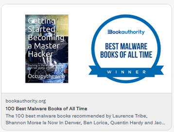 three_cube's tweet photo. Selected as One of the Top 5 Cybersecurity Books of All Time!

Now available in our online store for just $19.99

https://t.co/Gm3g6xnZcK https://t.co/mfE81HHlmQ