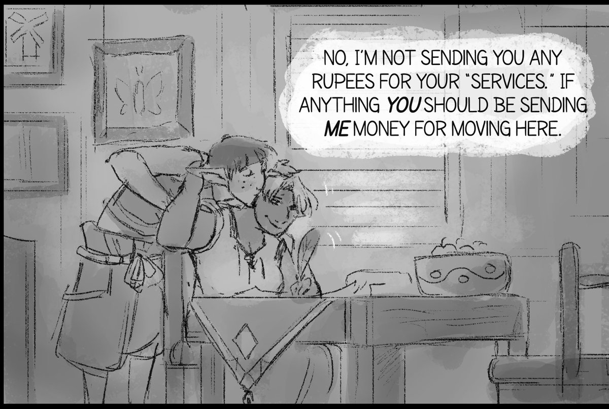 VigoBurrito's tweet photo. If there's anything I want from GUG to become canon in LOZ, it's Beedle getting a Gerudo girlfriend. 🥺 #growingupgerudo #legendofzelda https://t.co/Pe1ARyj3OL