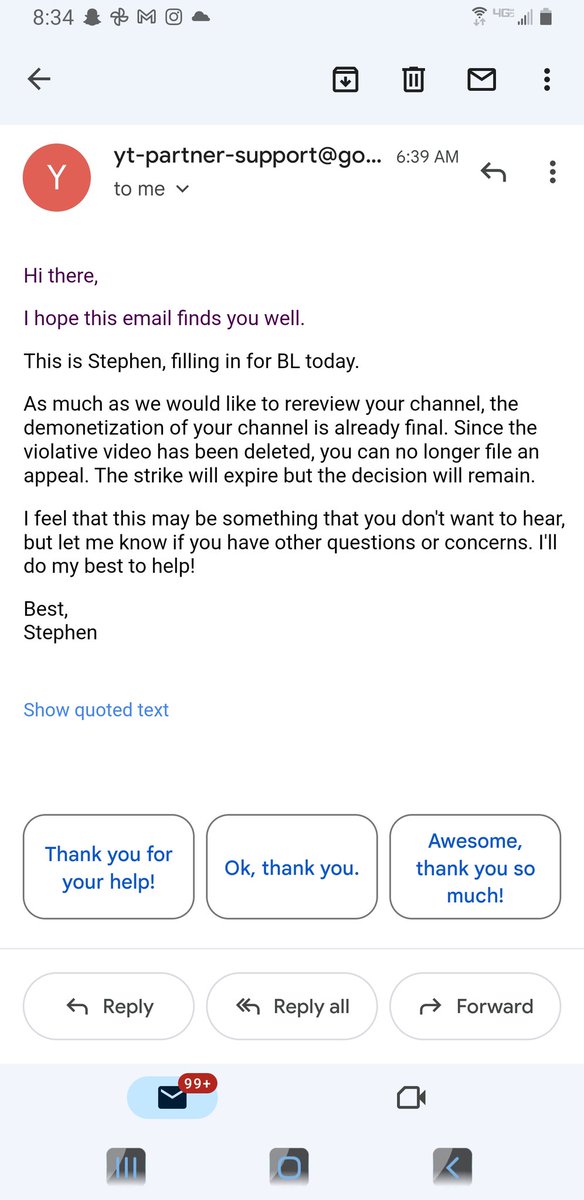 Nman2013's tweet photo. @TeamYouTube My channel got demonetized and I guess its final. But Is there chances where YouTube reinstates channels for such severe strikes? https://t.co/GEo7aowRR3