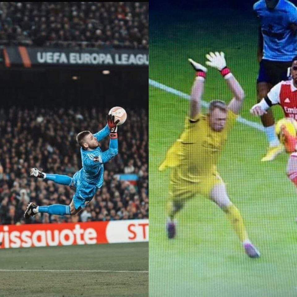 Goal keeper vs Gate man <a href="/D_DeGea/">David de Gea</a> <a href="/ManUtd/">Manchester United</a>