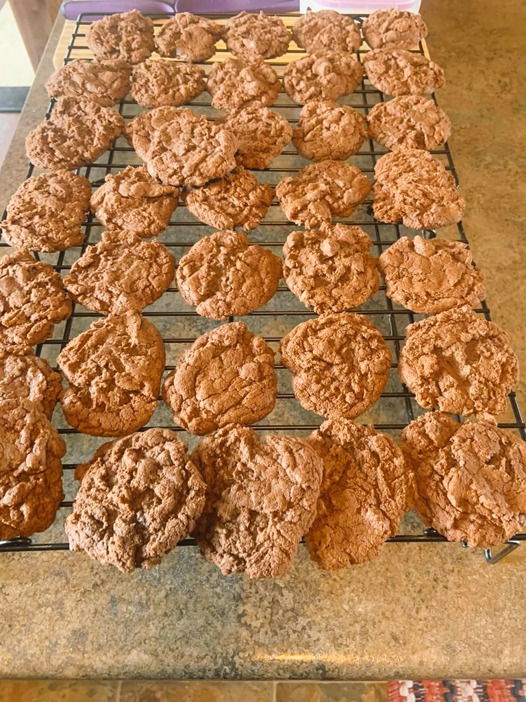 Airfemale14's tweet photo. More 🍪 😋 Double Chocolate Brownie Cookies!!  #SaturdayMood #SaturdayKitchen #SaturdayBaking 🥰 https://t.co/0yrkvyFYpl