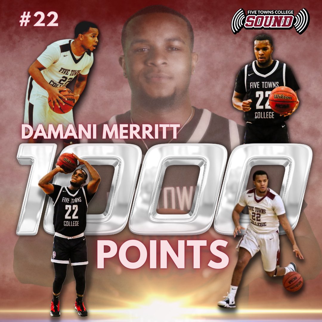 FiveTowns_Sound's tweet image. Congratulations to Senior guard Damani Merritt on scoring his 1,000th career point 🏀 1️⃣0️⃣0️⃣0️⃣❗️

#HearTheSound #SoundOn #OneFamily 
#FiveTownsSound #FTC 

@FiveTownsNY @FTCMassComm @WFTURadio @FTCSoundAD @FTCPresident