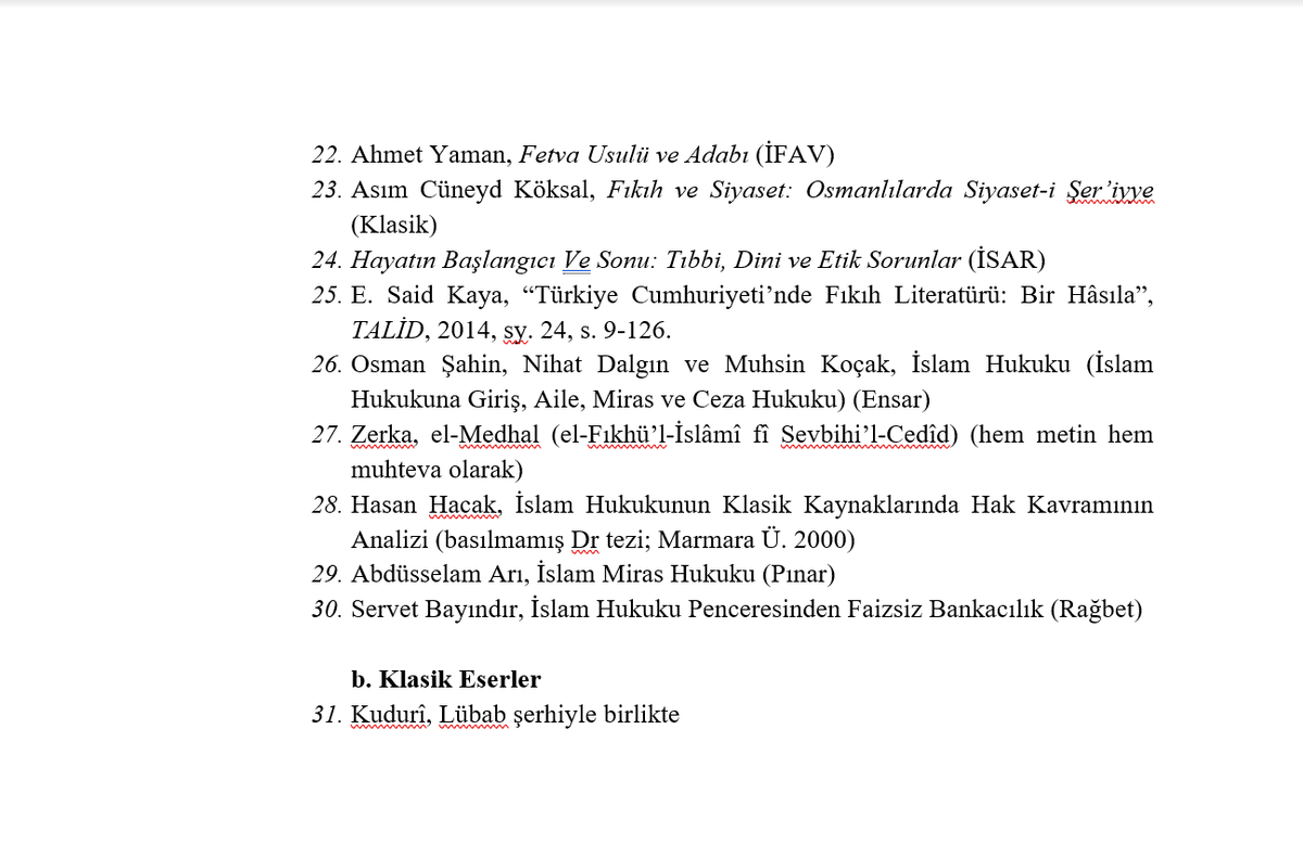 mukaddesdrk's tweet photo. İslam Hukuku'nda yüksek lisansa hazırlanan ilim talebesine faydalı olması için bir liste hazırladık onu sizinle paylaşmak isterim.
Prof. Dr. Ali Bardakoğlu, Prof. Dr. İbrahim Kâfi Dönmez, Dr. Hatice Boynukalın ve Prof. Dr. Asım Cüneyd Köksal hocalarımız tarafından incelenmiştir🌱 https://t.co/sskwOTU2ce