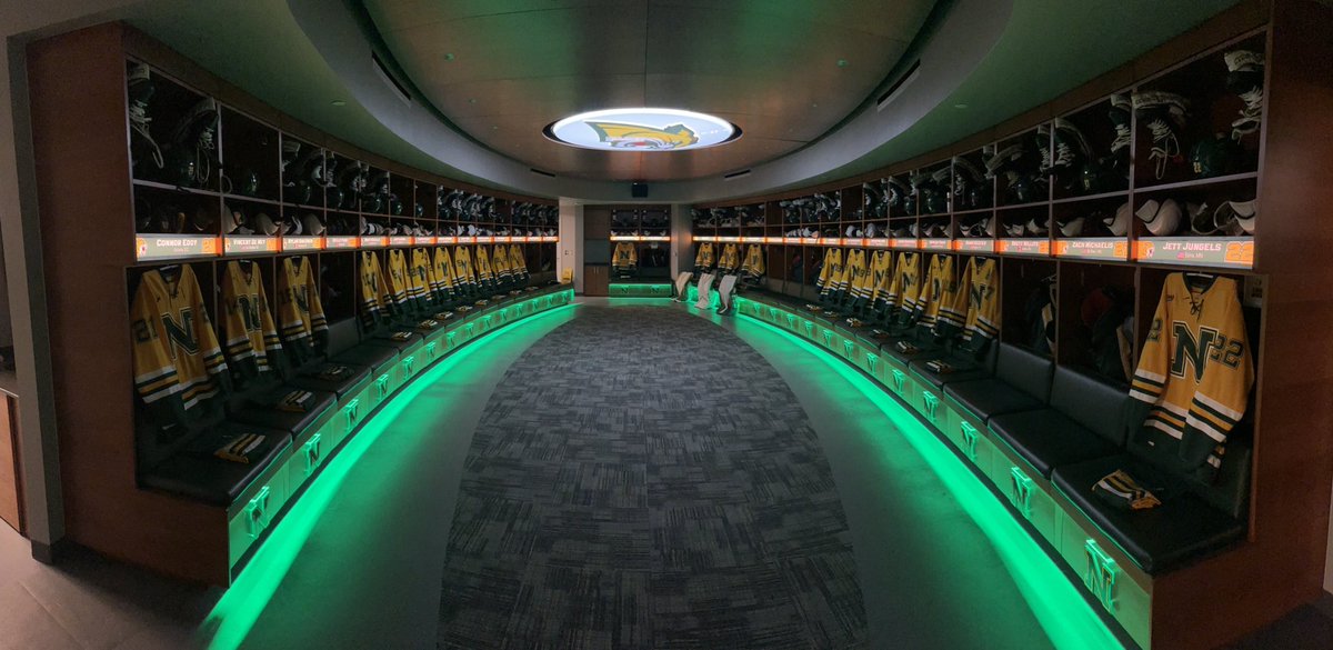 Senior Night means the last home setup of the year. <a href="/NMUHockey/">Northern Michigan Hockey</a>