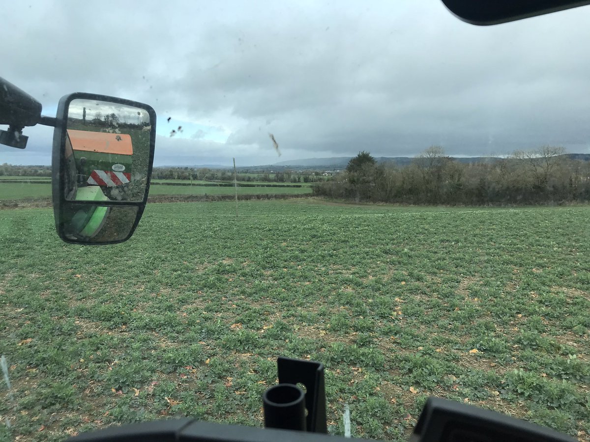 First of the fertiliser out on winter barley and OSR today