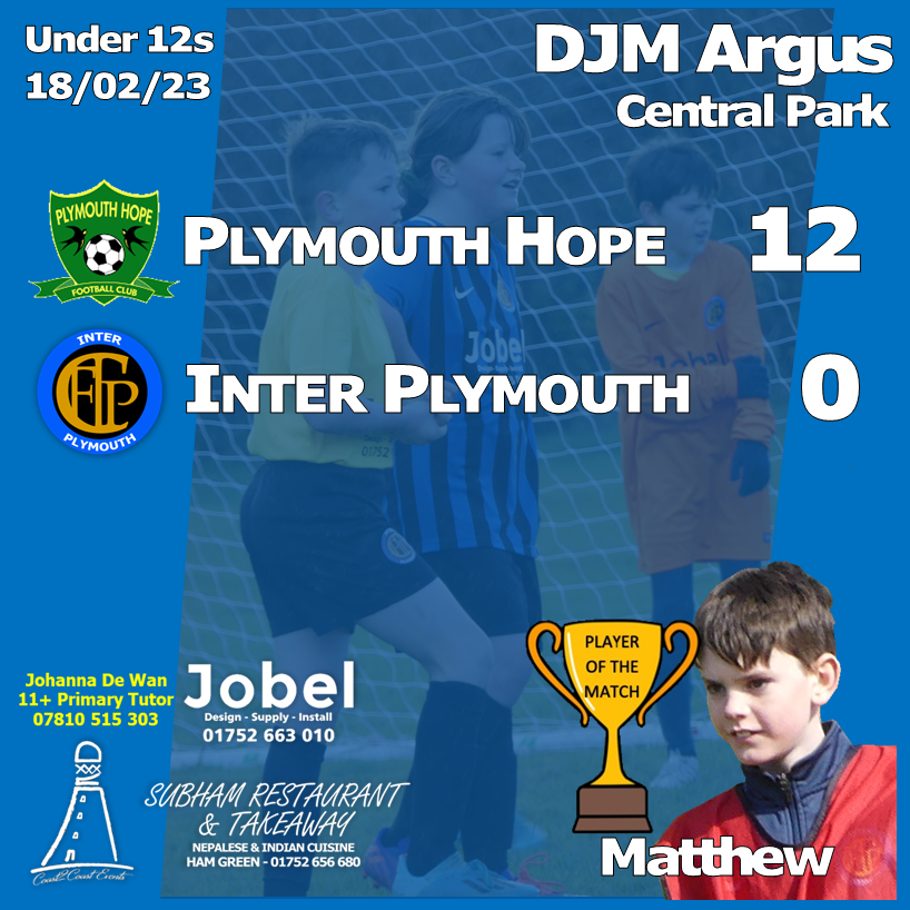InterPlymYFC's tweet photo. Both our DJM sides returned to action this weekend
#UpTheInter 

The Under-9s faced a reverse of last Saturday's fixture, as they travelled to play Kelliwik Kobras. Coaches AJ &amp; Mark praised both parents' efforts, for managing to travel out for a midday kick off... https://t.co/GUCgd4eZEy