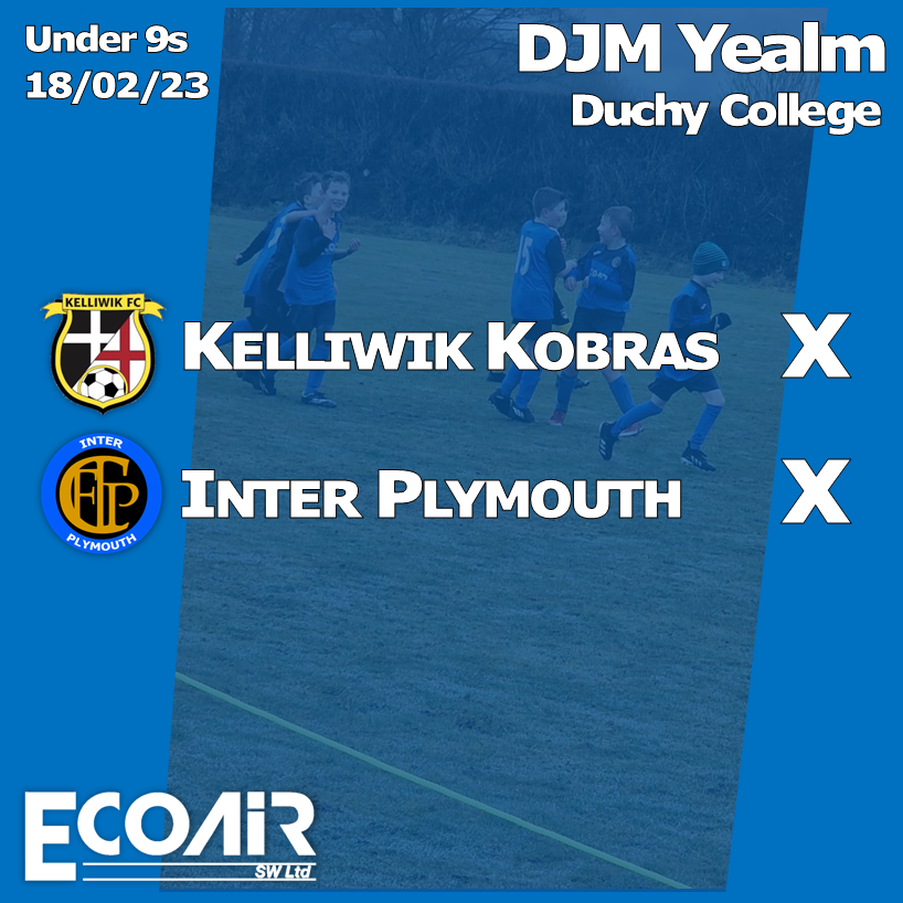 InterPlymYFC's tweet photo. Both our DJM sides returned to action this weekend
#UpTheInter 

The Under-9s faced a reverse of last Saturday's fixture, as they travelled to play Kelliwik Kobras. Coaches AJ &amp; Mark praised both parents' efforts, for managing to travel out for a midday kick off... https://t.co/GUCgd4eZEy