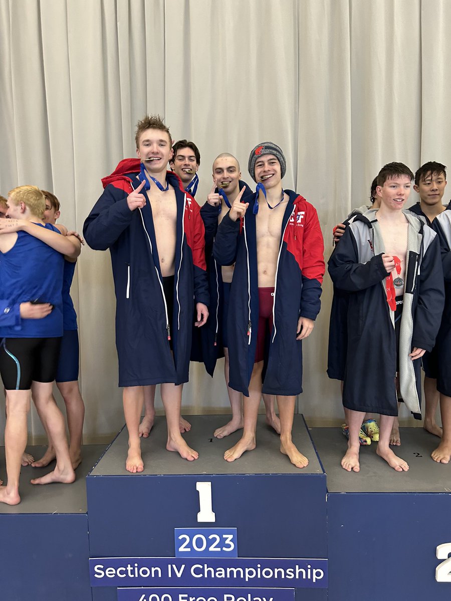 ForksAthletics's tweet photo. John Cadden Class C Champion in 50 and 100 Freestyle!

Aiden Hopkins Class C Champion 100 Breaststroke!

200 Freestyle Relay Champions! Team of Hopkins, Vavra, Hillis, Cadden

400 Freestyle Relay Champions! Team of Doig, Vavra, Goetz, Cadden https://t.co/unSgECymWj