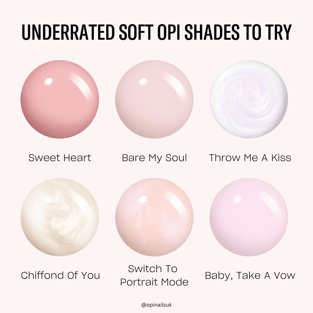 'Bubble Bath' has sisters! Discover the sweetest sheers for that ultimate #LipglossNails look. Click thru to discover our selection of underrated soft hues ❤️💗💝

Available in Nail Lacquer &amp; GelColor gel polish. Shop via link in bio. 

Which will you try?