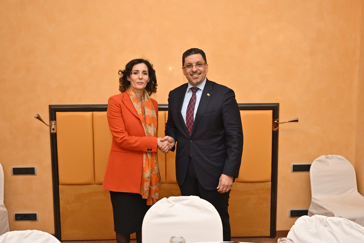 hadjalahbib's tweet photo. Good meeting with @BinmubarakAhmed to discuss the situation in #Yemen. We discussed the importance of access to humanitarian aid, an inclusive peace process and human rights, especially those of women and girls.

@MunSecConf https://t.co/5pvfFOKiEt
