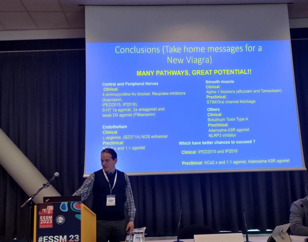 simoncomerma's tweet photo. Thanks to the @essm_tweets #ESSM23 invitation, nice physical meeting this year after so long, check the link for further https://t.co/YAfKlJKzTH what I believe in new mechanisms for improved erectile function. https://t.co/FKGJ7COybR