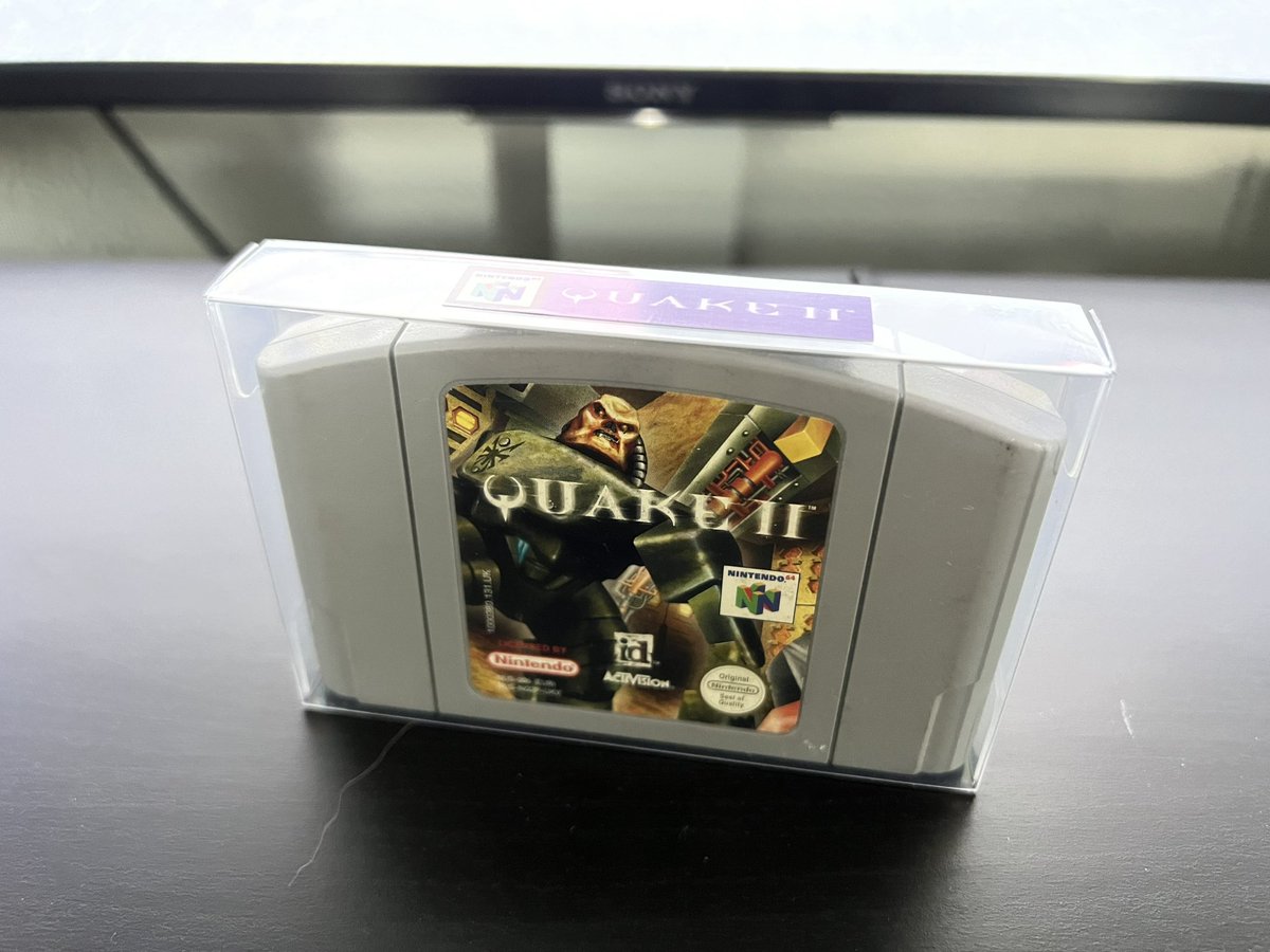 #N64Collection
Game 98 of 247
Unbelievably good FPS on this console and gives full dual stick control set up with the N64 Trident with employ of the OG analogue stick and C buttons. Not as atmospheric as Quake, but DAMN good.
8/10
Quake II