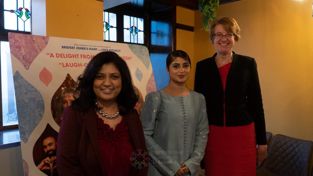 What an honour it was to host <a href="/Jemima_Khan/">Jemima Goldsmith</a> &amp; <a href="/Iamsajalali/">Sajal Ali</a> on my birthday, with our <a href="/WeAre_IWF/">Inspirational Women Foundation CIC</a> for their upcoming film #whatslovegottodowithit. Such warm women. Was lovely to hear about the BTS moments from the duo with a room full of amazing women from the north of England. 1/2