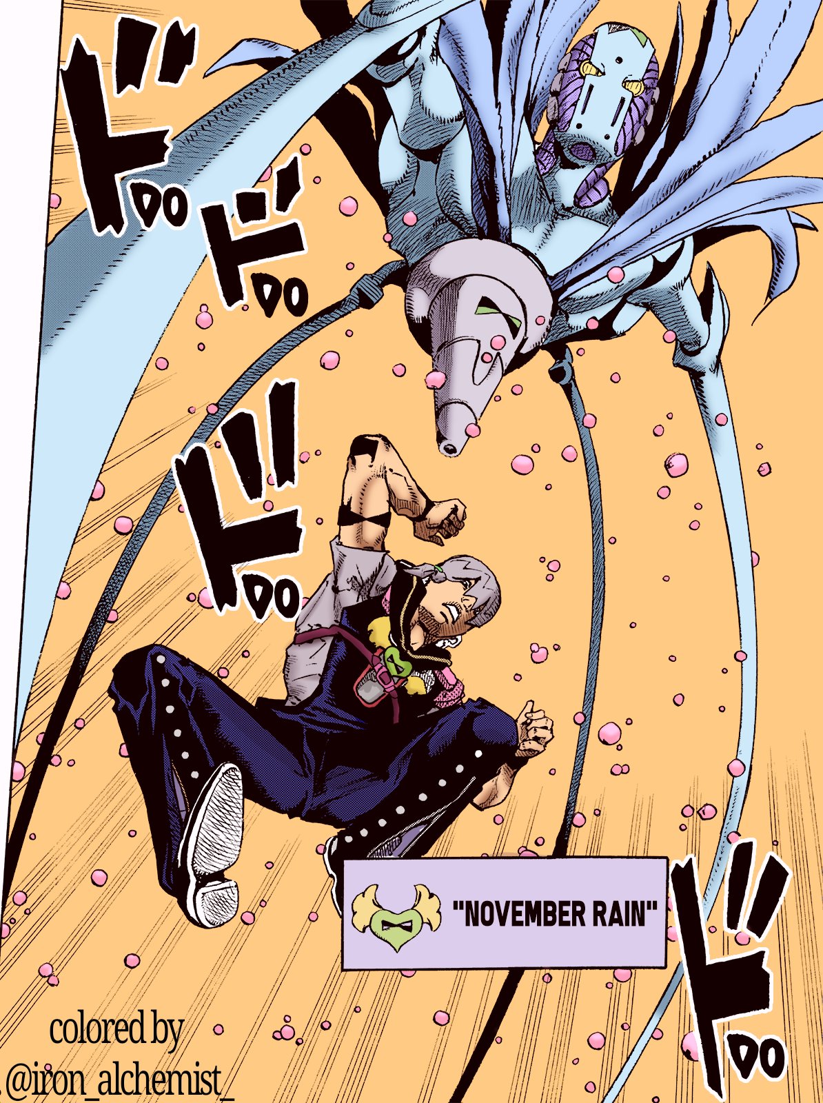 JoJo's Part 9 Stand November Rain Explained #anime #jojosbizarreadvent, november rain