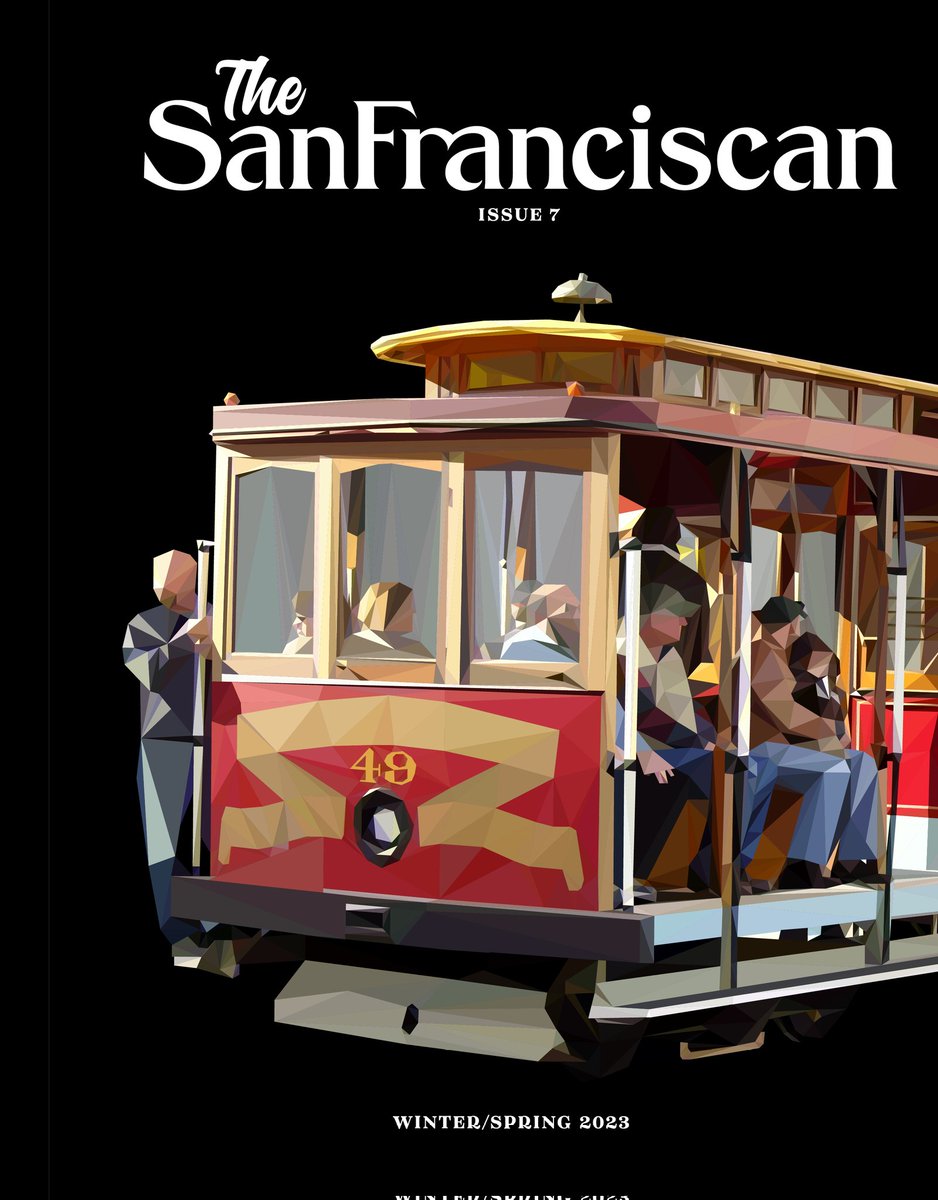 🔊 Proud to announce our latest issue! We've done it again, San Francisco 😘 
Inside: a tribute to San Francisco cable cars, a literary-themed crossword, stunning art, plant-based humor, and more. Cover art by Amanda Legge.