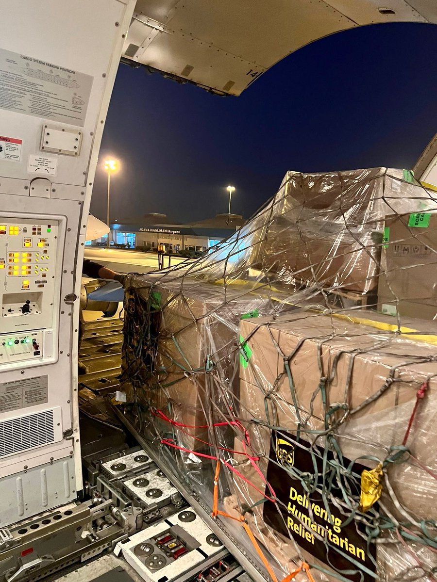 AmericaresNews's tweet photo. UPDATE: 16 tons of @Americares medicine & supplies for #TurkeySyriaEarthquake survivors has arrived in Türkiye via @UPS_Foundation & @UPSAirlines. #healthisontheway https://t.co/CtqC9cpuzn