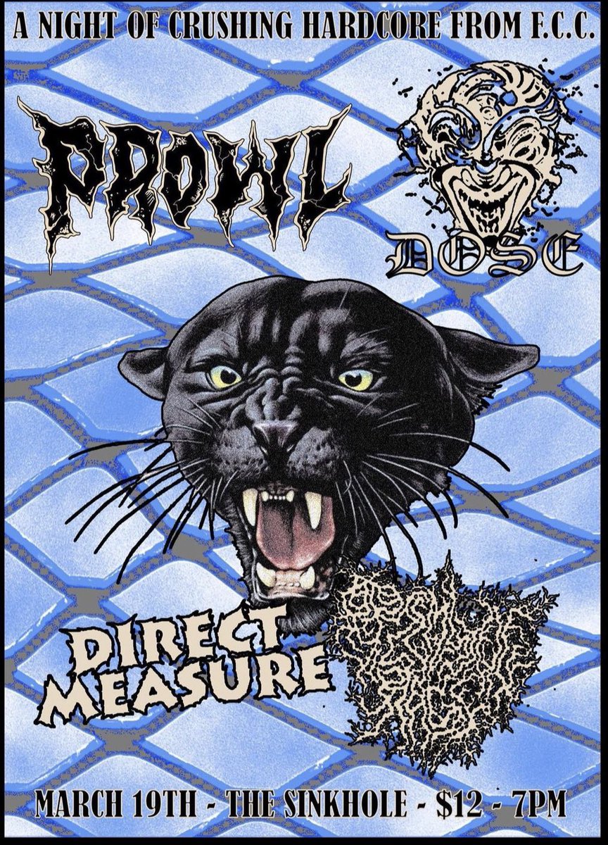 directmeasurehc's tweet photo. Got 3 shows in March. Come to all of them. ⚔️

3/16 at Red Flag w/ @terrorhardcore &amp; @squintstl. 

3/19 at The Sinkhole / @Prowlmtl &amp; @PRIMITIVERAGEHC (no Dose 😞).

3/24 at The Heavy Anchor with @SwampLionSTL, Fortunate Son and Karenocalypse. https://t.co/42FqOcBL1v