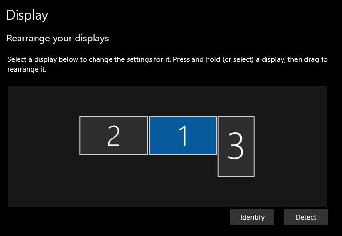 GamingwithVon's tweet photo. @Sodapoppintv you can choose where to put your task bar in 3 steps:
1) Right click any where on desktop and choose 'Display Settings'
2) Choose the monitor you want ie your right monitor and click that box
3) scroll down to click 'make this my main display' https://t.co/LNArqsUuOp