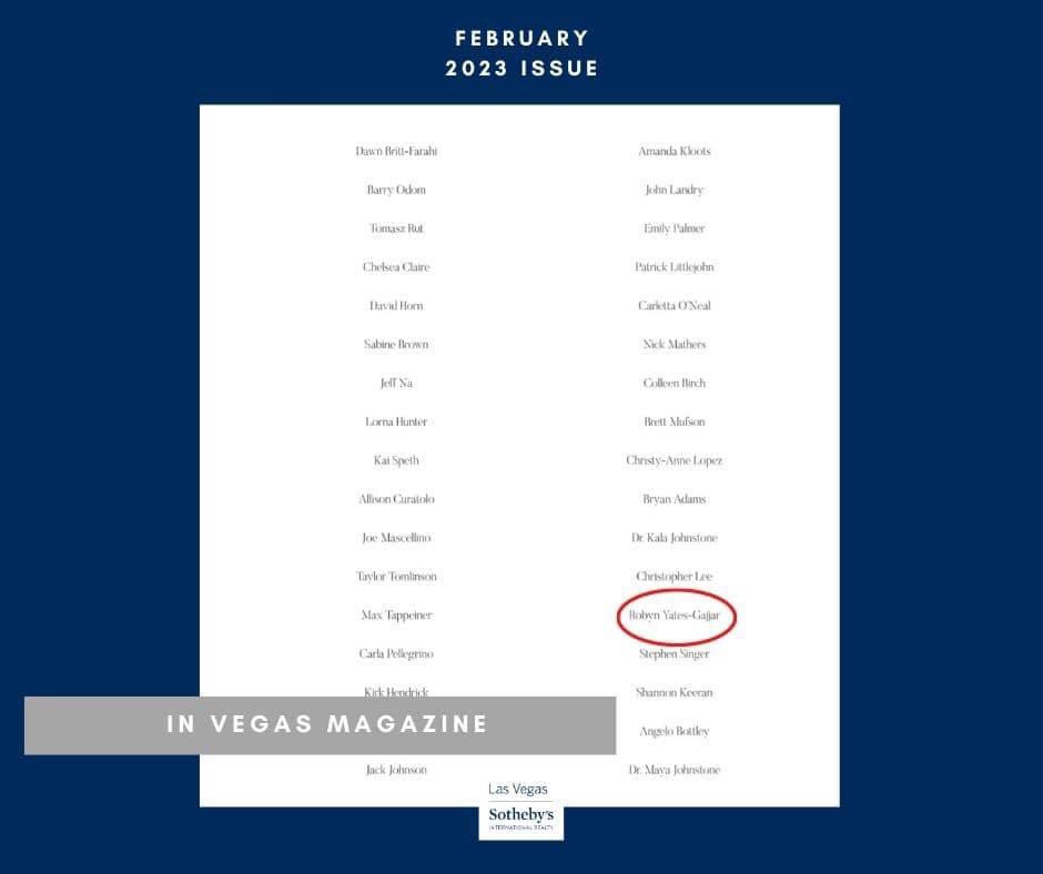 robynyates's tweet photo. Thank you Vegas Magazine for the mention!  #vegasmagazine #luxuryispersonal ##thankyou https://t.co/6boEdUEmhU