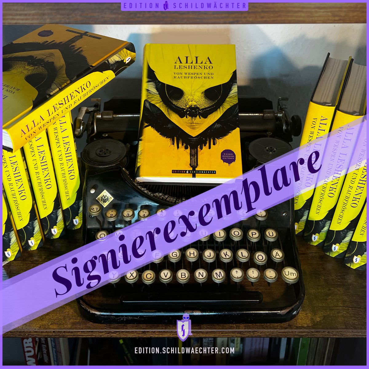ESchildwaechter's tweet photo. Gerade erst angekommen, sind alle Signierexemplare auch schon reserviert, signiert und versandfertig. Wir haben direkt nachgeordert.
#AllaLeshenko #EditionSchildwächter #WeirdFiction #WeirdFictionDeutsch #DeutscherHorror #Horrorliteratur #MagischerRealismus #ÜbernatürlicherHorror https://t.co/FN51JZtg24