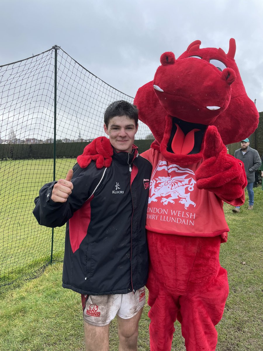 What a debut for our Colts Academy player, Mauro; who scored with his first touch in senior rugby for @LondonWelshRFC Druids vs @HammersRugby 2’s. #wemakedragons