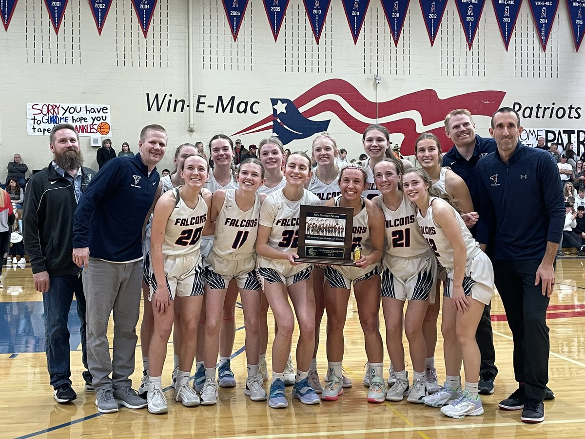 PTPConference's tweet image. GBB Conference Championship Final: PC Falcons 62 - FB Falcons 56.  Congrats to Park Christian on winning the Pine To Prairie! @krjbkrjmkkcq @MSHSL @MinnesotaScores @MNScoreFeed @PCSFalcons