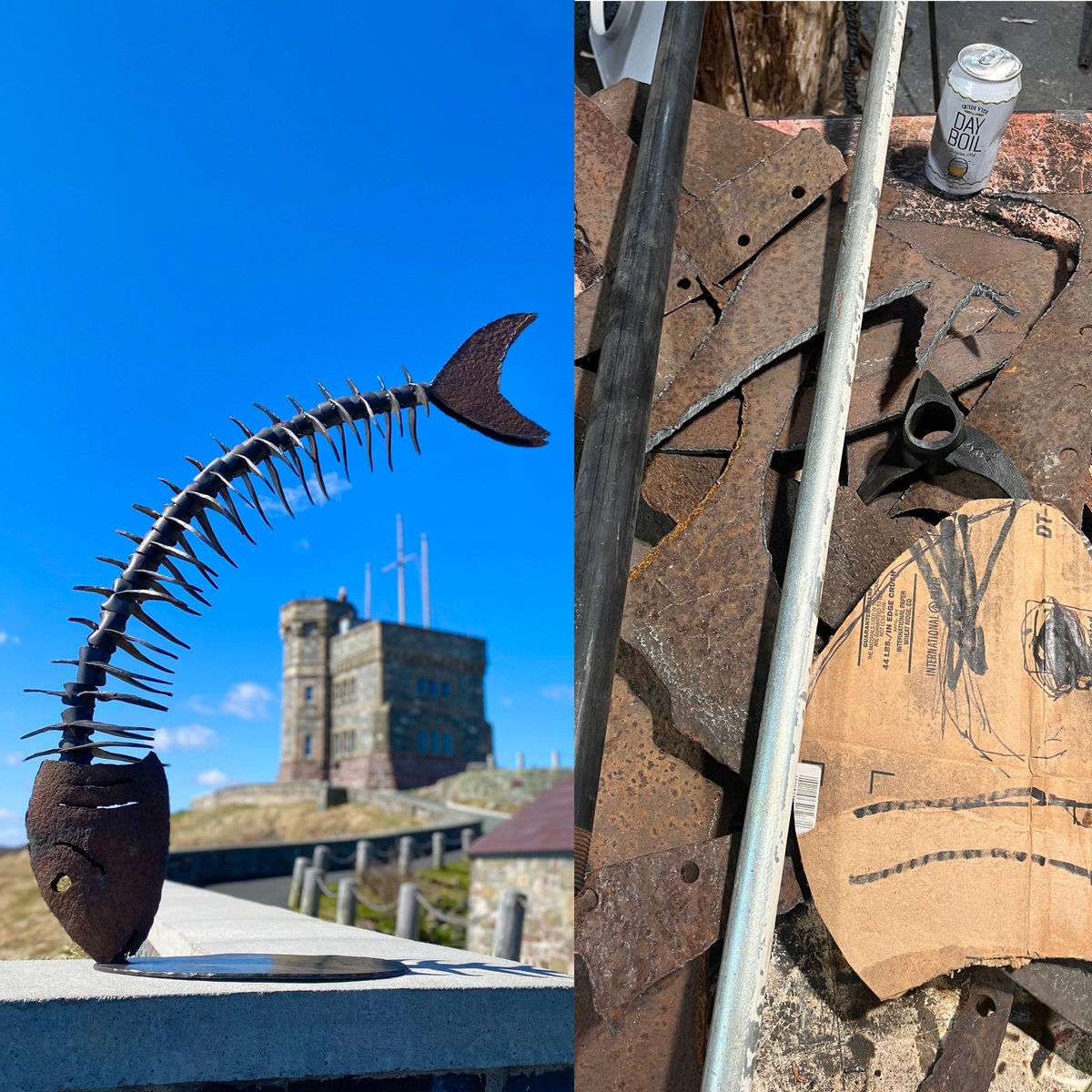 All I need besides Motivation to make another metal sculpture to represent #newfoundland culture 🙂 Good #nlwx to force me into the forge. This rusty steel is the hull of a very old fishing ship
#CultureNL #NLarts #yyt
#artsnl #artistnl #eastcoast #explorenl #explorecanada