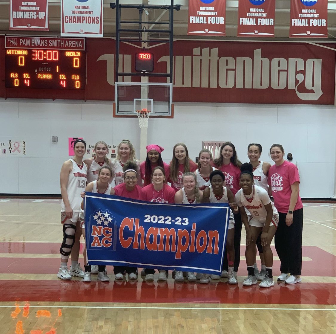 With our win this afternoon, we are officially @ncac Regular Season Co-Champions for the 2022-2023 season! First time for our program since 2010! #TigerUp #Sisterhood