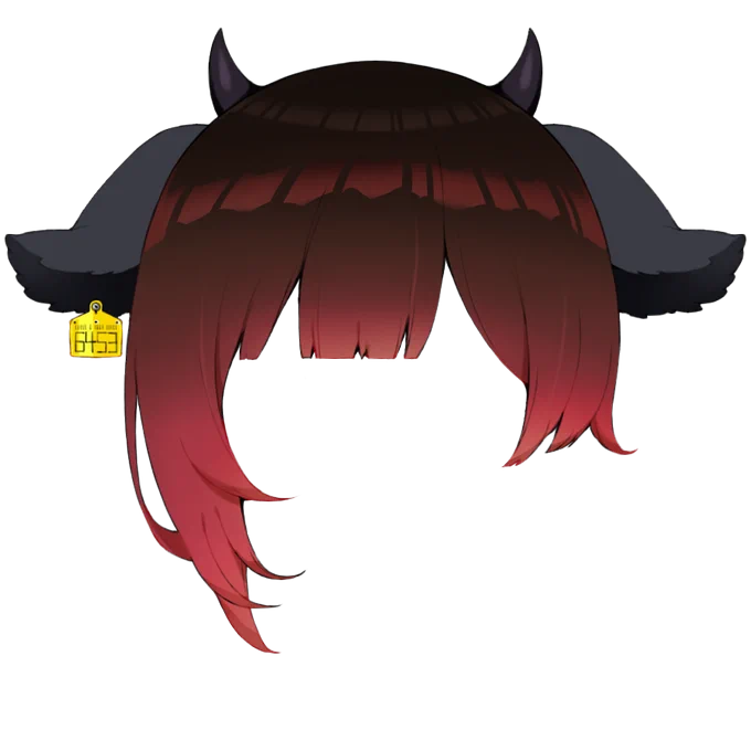 ウシ子さんから移植#ロボ子さん新しい髪よ  