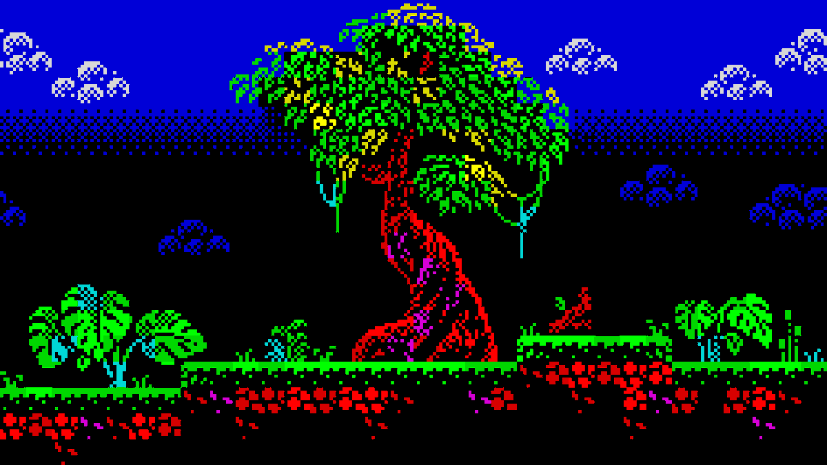 MartiansGame's tweet photo. Beep's Escape has only 15 colours, and a resolution of just 256x192, but I still think it's gorgeous! And I'm not biased! 🤣

#screenshotsaturday #pixelart #zxspectrum https://t.co/3Dt3mxt4vh