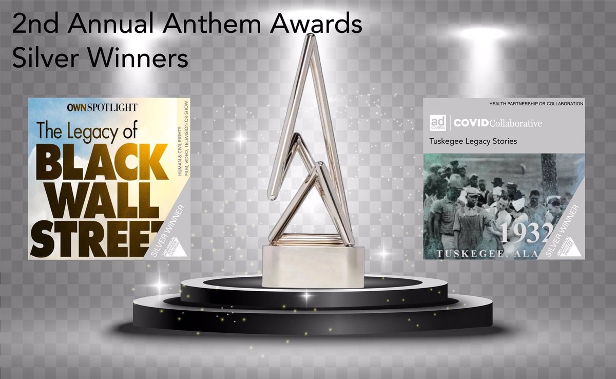 Coffee Bluff Pictures &amp; filmmaker Deborah Riley Draper win 2nd Annual @Anthemawards in categories: Best Human &amp; Civil Rights Film, Video, Television or Show (Gold/Silver); Health Partnership or Collaboration (Gold/Silver) &amp; Health Nonprofit Campaign (Gold) anthemawards.com