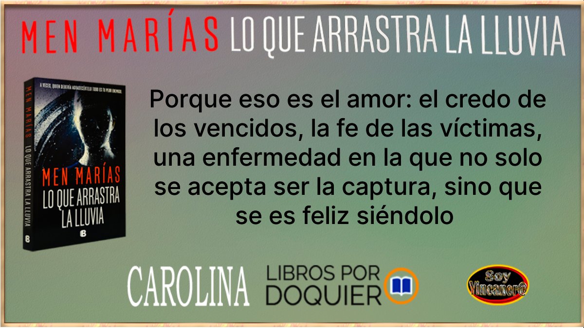 Librosxdoquier's tweet photo. El amor #loquearrastralalluvia de @MenMarias @penguinlibros #SoyYincanera @Ana_Kayena https://t.co/lgP5WDBR4r