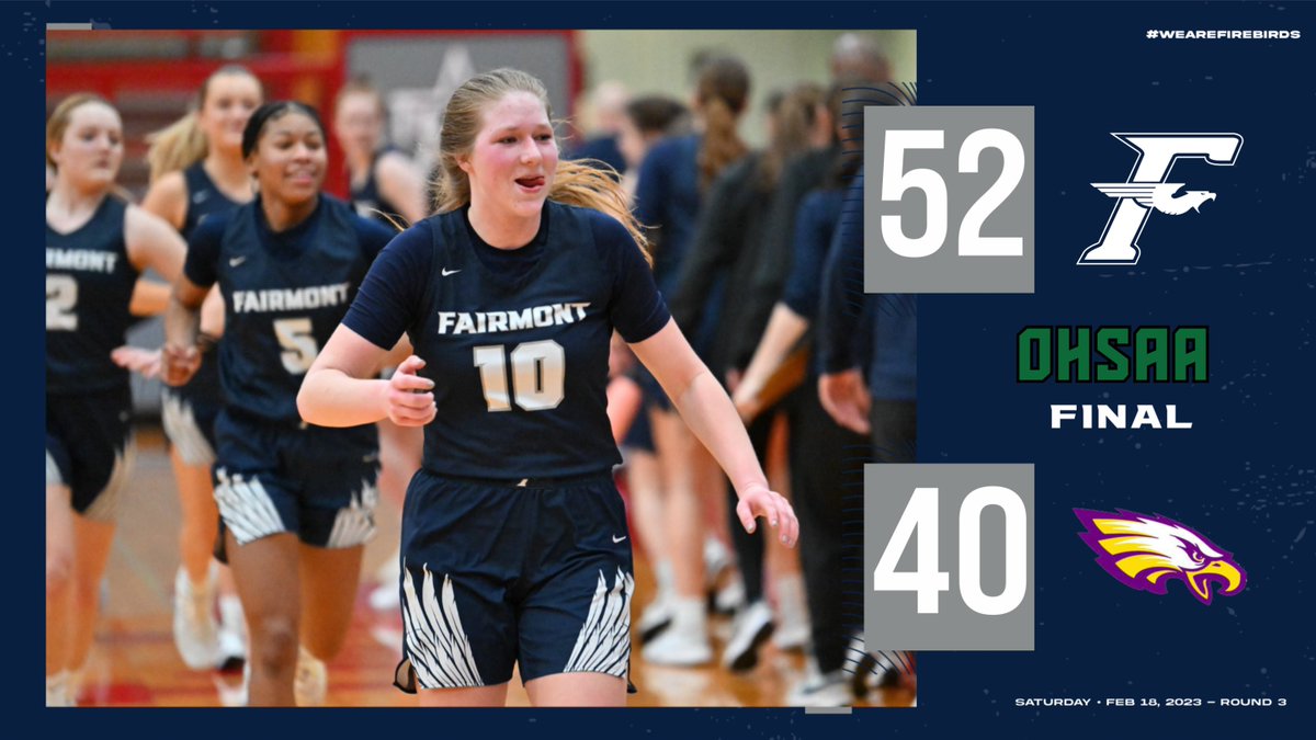 Firebirds advance to the District Final after facing and upsetting a tough #1 seeded Bellbrook team.

Will face the winner of Lakota East/Lebanon at Princeton on Saturday, 2/25 with a Noon tip-off.

#WeAreFirebirds