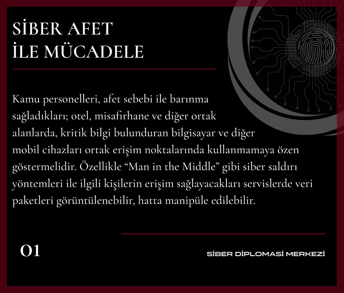 siberdiplomasi's tweet photo. Siber Afet ile Mücadele - 01 #Deprem #SiberAfet #SiberDiplomasiMerkezi https://t.co/6M6BunxqfI