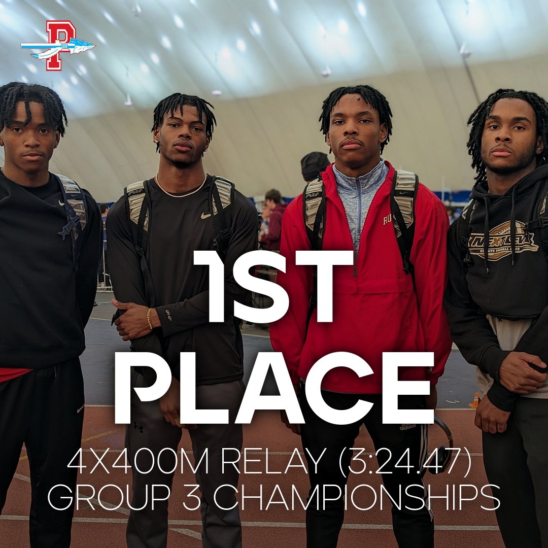 PennsaukenTFXC's tweet photo. 1st place in the 4x400m Relay for Ali, McGrath, Wynn, and Tucker. @PennsaukenAD @PennsaukenFB https://t.co/LPrlFRirvB
