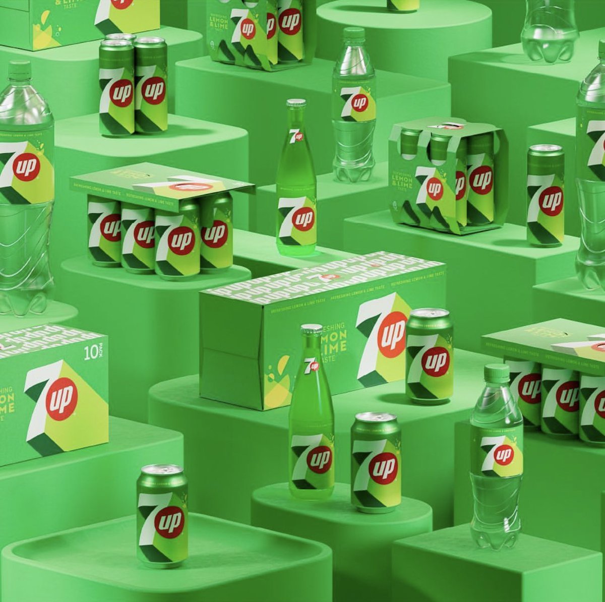 Nice rebranding of the 7up drink from <a href="/pepsi/">Pepsi</a> 
-
Credit: <a href="/PepsiCoDesign/">PepsiCo Design + Innovation</a> 
-
#packagedesign #branding #rebranding #graphicdesign #7up #brand #brandidentity