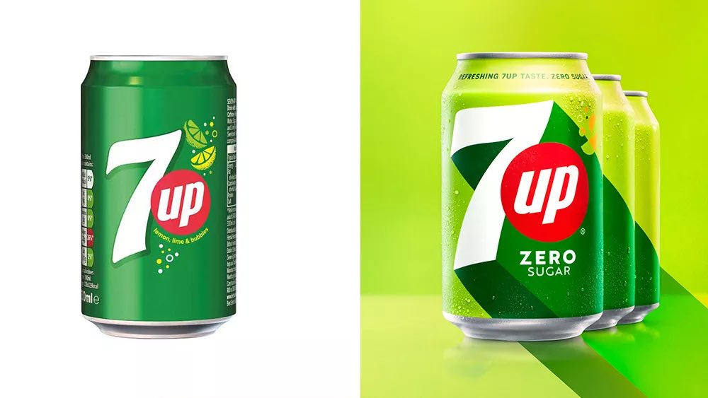 ClearViewAgency's tweet photo. Nice rebranding of the 7up drink from @pepsi 
-
Credit: @PepsiCoDesign 
-
#packagedesign #branding #rebranding #graphicdesign #7up #brand #brandidentity https://t.co/BHKf9nRrVu
