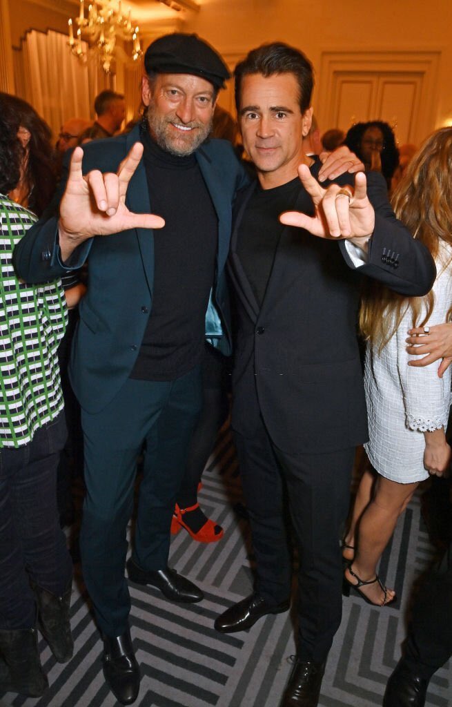 Troy Kotsur and Colin Farrell at the 95th Oscars Nominees Reception 📸✨

#ColinFarrell #TroyKotsur #Oscar  #Oscars95  #TheOscars #OscarNominations2023 #thewhale #movies #AcademyAwards